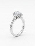 18ct White Gold Pear Shape Diamond Ring