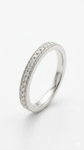 18ct White Gold Grain Set Diamond Ring
