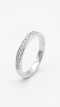 18ct White Gold Grain Set Diamond Ring