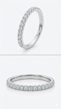 18ct White Gold Claw Set Diamond Ring
