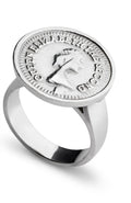 925 sterling silver English Coin Ring