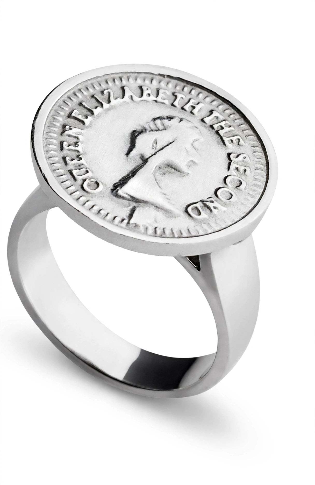 925 sterling silver English Coin Ring