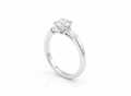 18ct White Gold Brilliant/Baguette Cut Diamond ring