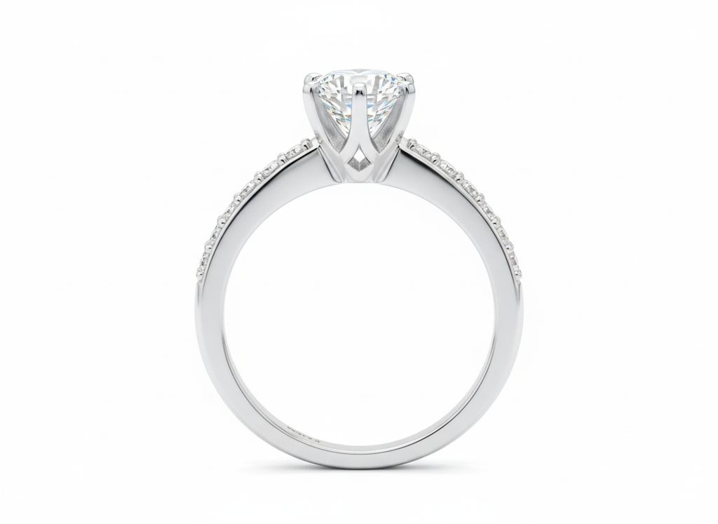 18ct White Gold Brilliant Cut Diamond Ring