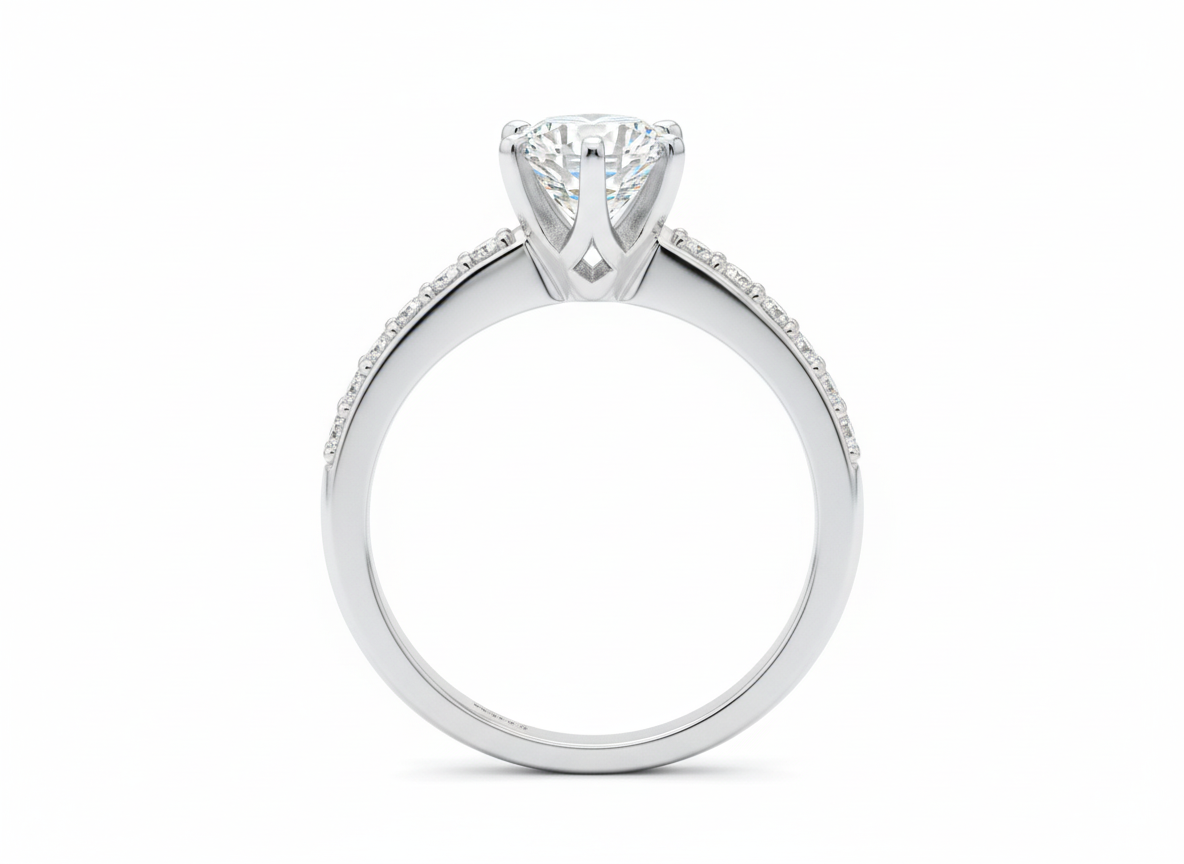 18ct White Gold Brilliant Cut Diamond Ring