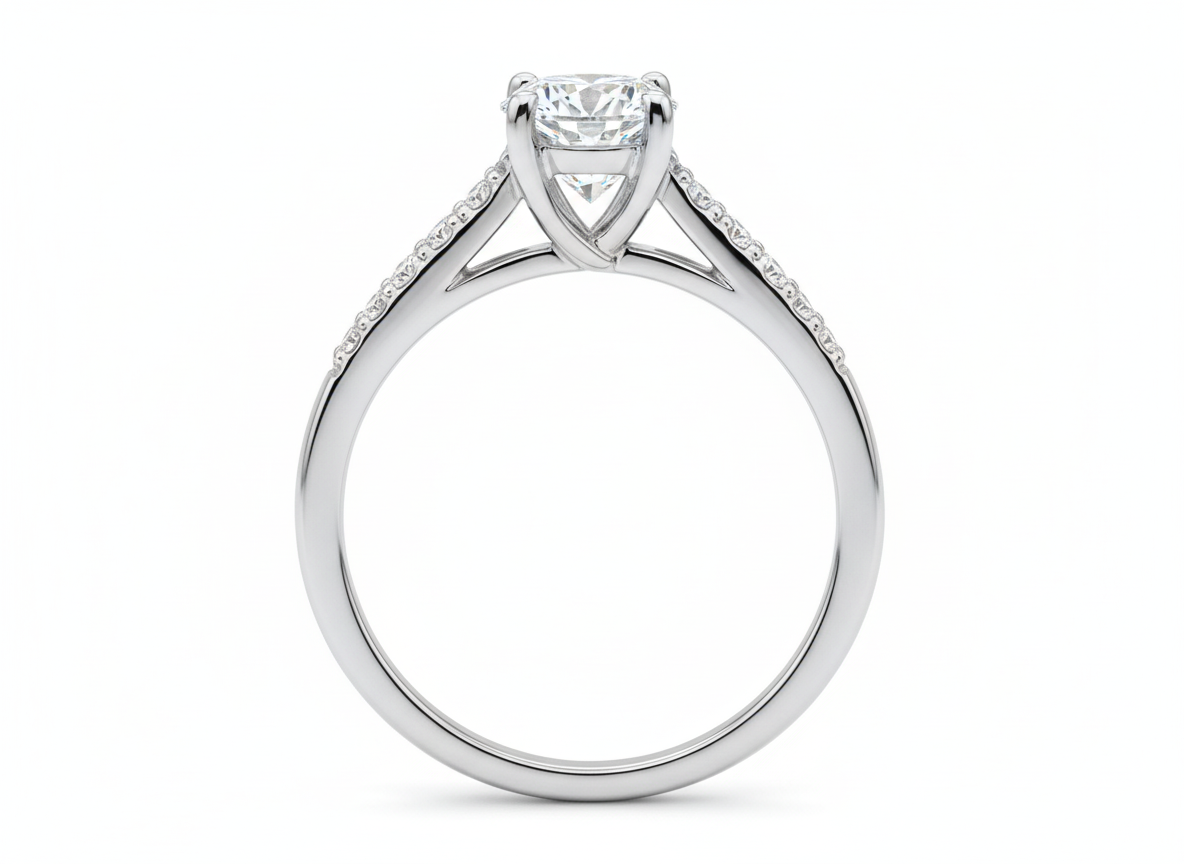 18ct White Gold Brilliant Cut Diamond Ring