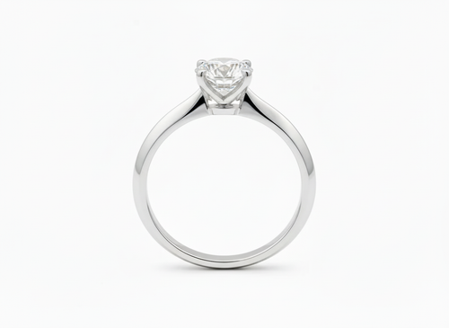 18ct White Gold Brilliant Cut Diamond Solitaire Ring