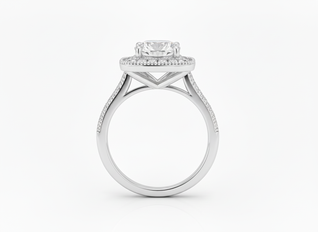18ct White Gold Princess Cut Diamond Ring