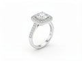 18ct White Gold Princess Cut Diamond Ring