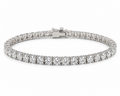 18ct White Gold Diamond Tennis Bracelet
