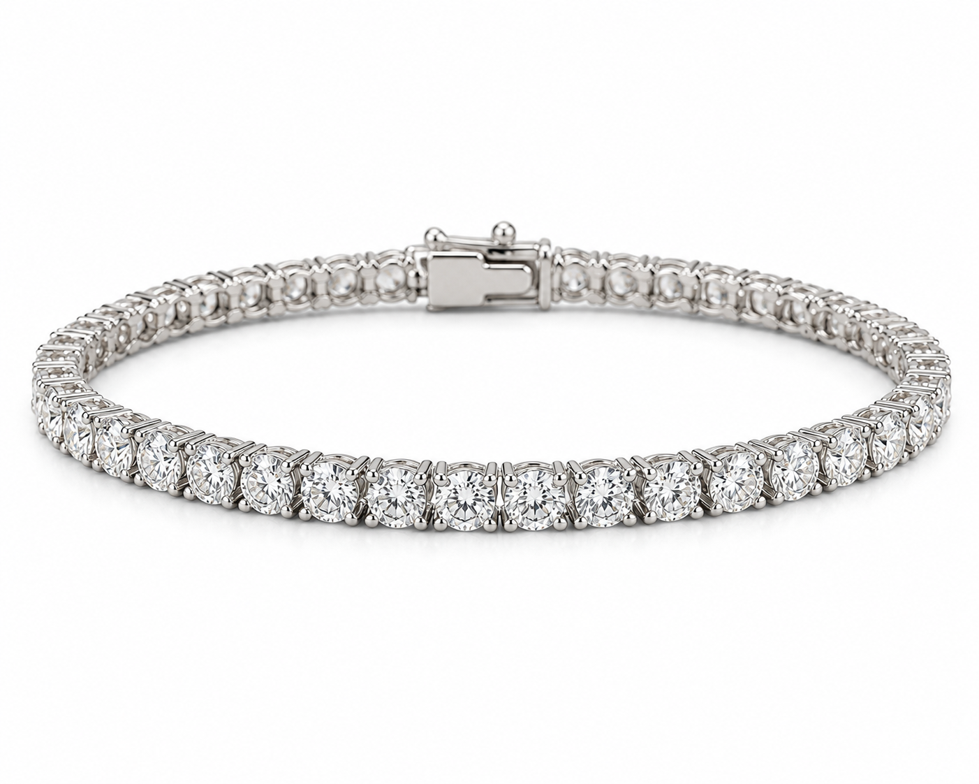 18ct White Gold Diamond Tennis Bracelet