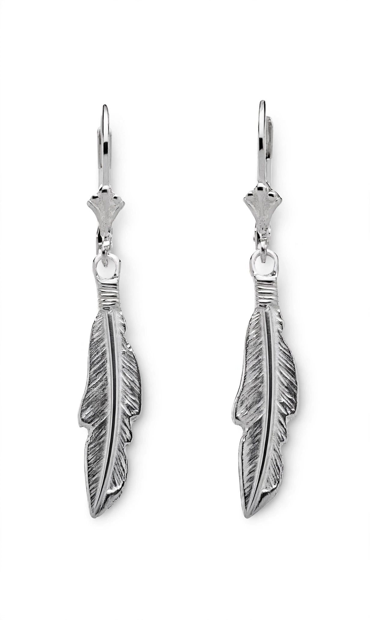 925 Sterling Silver Feather Earing's