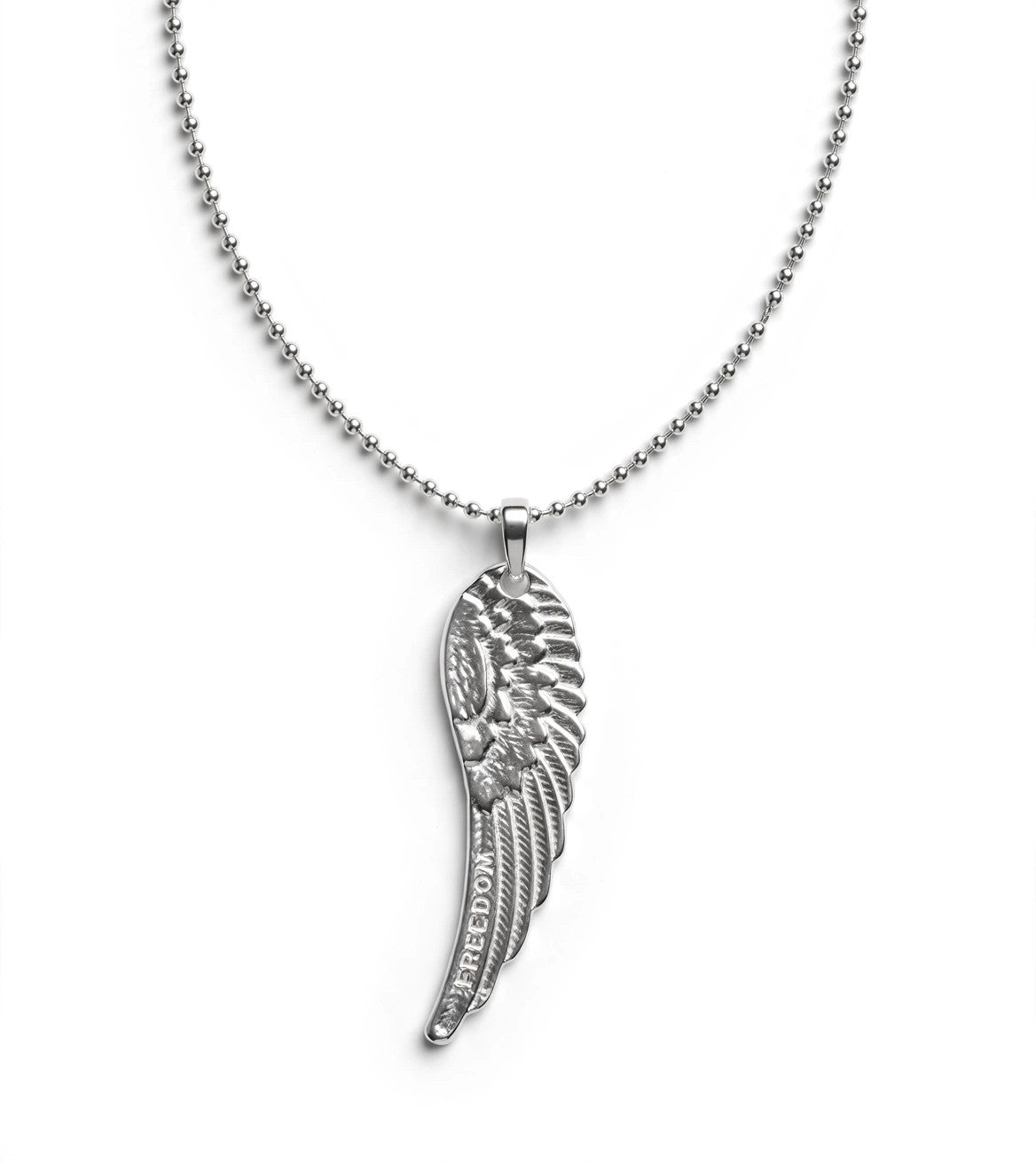 925 Sterling Silver Freedom Wing Necklace